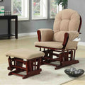 Modern Minimalist American-Style Solid Wood Rocking Chair Nursing/Elderly Leisure Chair Detachable Design for Living Room