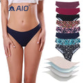 Babyshow Breathable Ice Silk Print Physiological Underwear Seamless Sanitary Period Pants Menstrual Bikini Underwear