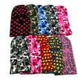 Custom Logo All Over Print Motorcycle Full Face Cover Camo Acrylic Jacquard Knit Ski Balaclava Mask Hat