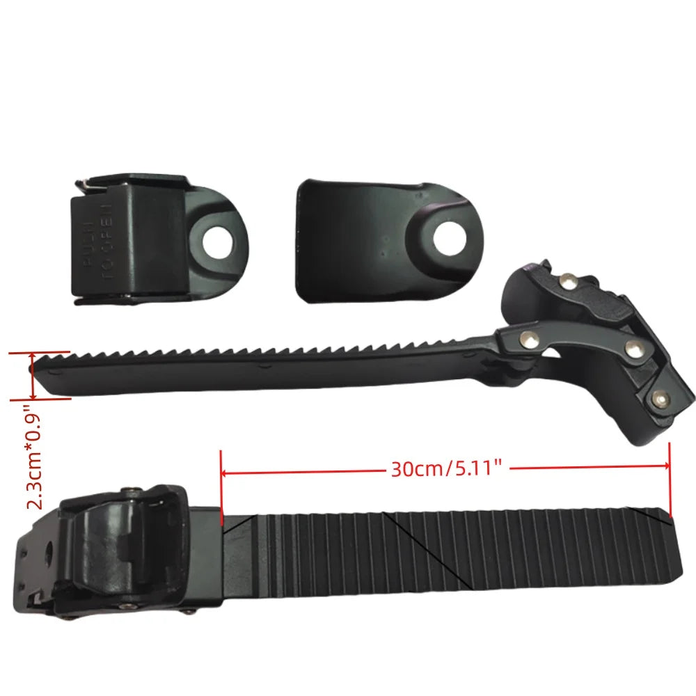 Dual Adjustable Plastic Buckles Set Nylon Webbing Straps with Quick Side Release for Flashing Roller