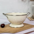 Kitchen Household Stainless Steel Dinnerware Set Colander Decorative Strainer Fruit Bowl Vegetable Basket Dishwasher Safe Oven