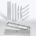 Free Sample Metal Handle Synthetic Hair Double-Ended Acrylic Nail Art Liner Brushes Set With Customized Logo Packaging