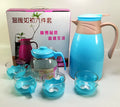 Set of 6 Pots and Cups with Thermos Glass Liner Tea & Coffee Insulation Drinkware