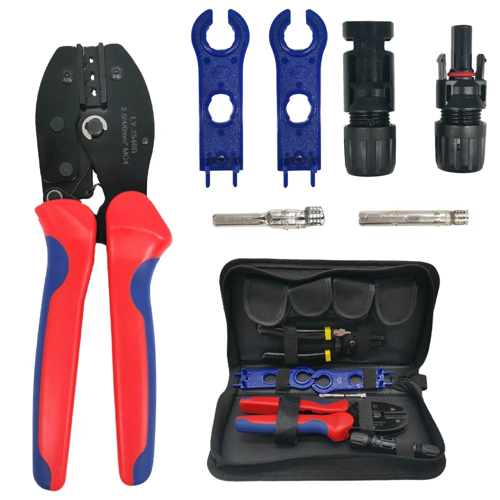 Connector Set Wire Crimping Pliers Set Solar Panel Installation Special Wrench Tool Set OEM Customizable Case Package