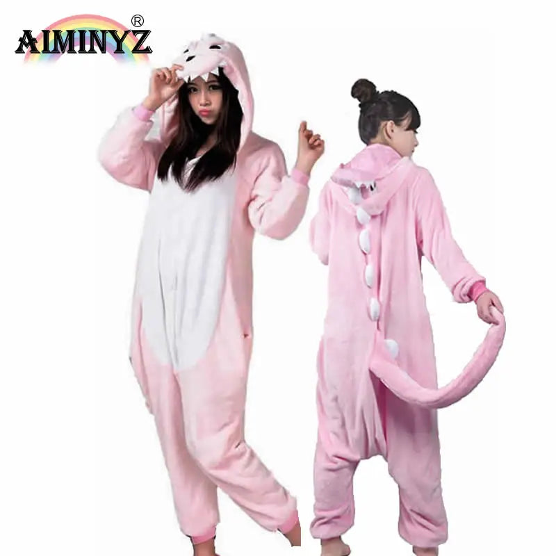 Wholesale 2023 New Style Spring Autumn Winter Cartoon Animal Hooded Long Sleeve Onesie Pajamas Polar Flannel Plus Size Thermal