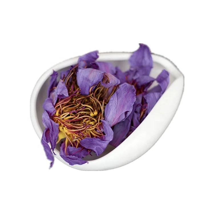 Dried Lan Lian Hua Flower Tea Single Herbs Natural Pure Heath Blooming Tea Dried Whole Blue Lotus Flower