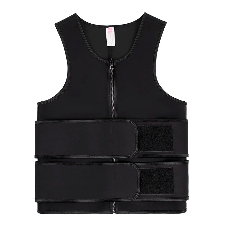 Men's High Compression Workout Vest Breathable Double Strap Corset Cincher with Tummy Control Latex Waist Trainer Waist Girdle