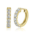 RINNTIN BSE82 2023 Hypoallergenic Hoops Women's Huggie Earrings Loop Earrings Gold Silver Plated Hoop Earrings for Women Girls