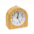 EMAF Office Bedroom Soveneirs Decorative Wood Silent Quartz Analog Alarm Clock Watch Backlight Mini Table Antique Retro Clock