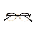 Latest Fashion Round Black Acetate Metal Eyeglasses Spectacle Frames Manufacturers