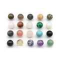 20 Kinds Mixed Natural Crystal Mini Spheres Polished Balls Chakra Healing Ball Set for Reiki Meditation Whiskey Ice Stones