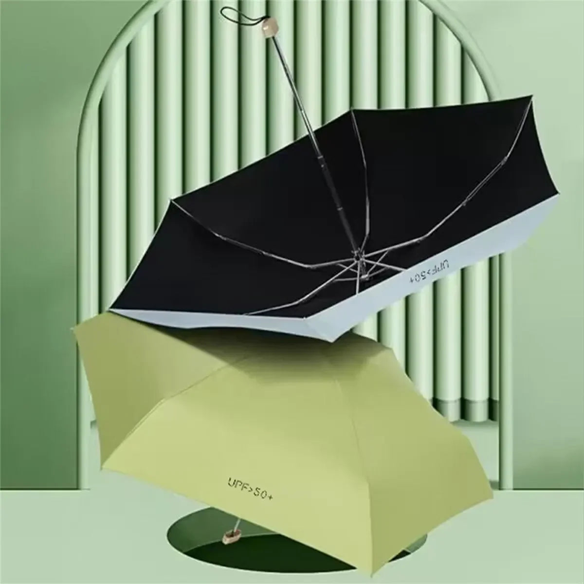 Promotional Gifts Cheap Custom Windproof 5 Folding Foldable Umbrella With Case for Women