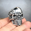 Best Selling Punk Skull Ring Exaggerated Accessories Hip Hop Stainless Steel Silver Skull Men Ring