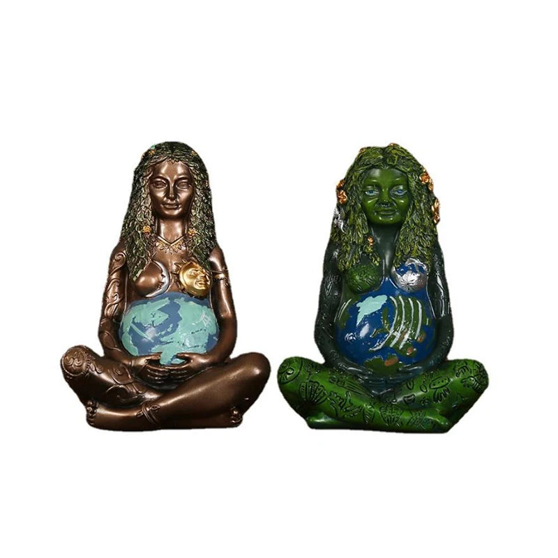 Wholesale Cheap Millennial Gaia Statue Polyresin Figurine Art Statue for Mother Earth Goddess Statue Mother of the Earth