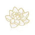 Flower Lotus Wave Round Badge Brooch Seaside Wave Star Moon Ocean Plant Enamel Pin Hat Coat Lapel Brooch Neutral Japanese Gifts