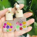 The Most Popular Mini Hanging Car Diffuser Bottles Empty Car Perfume Bottle Glass Perfume Essential Oil Bottle for Wholesales