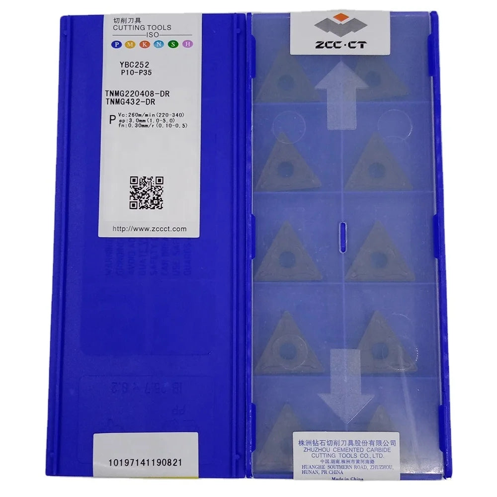 ZCC CT TNMG220408-DR TNMG 220408 Turning Inserts Carbide Inserts Cutter for Steel MOQ: 10pcs High Quality