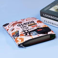 Custom Print Book Protector Sleeve Canvas Book Cover Portable Kindle Zipper Pouch