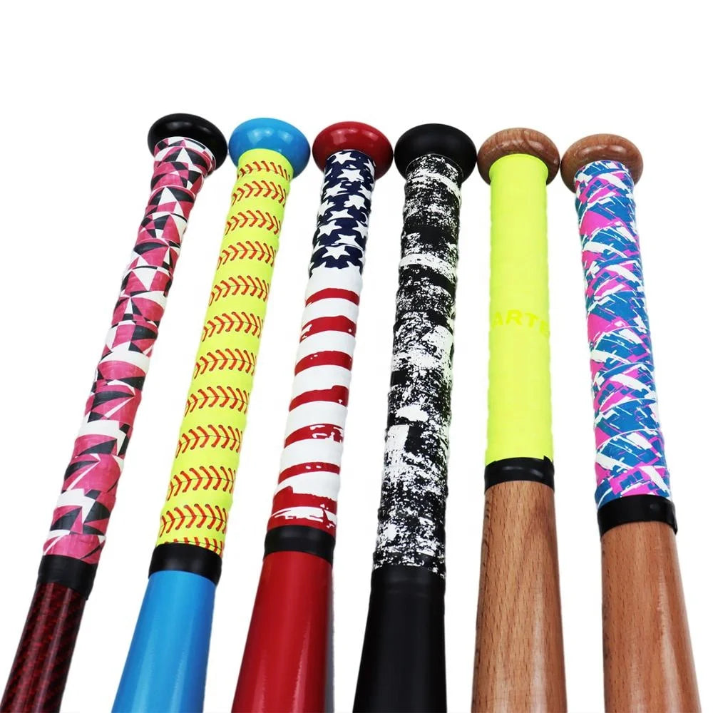 Custom 1.10mm PU Leather Baseball Bat Grip Tape Design Your Own Logo