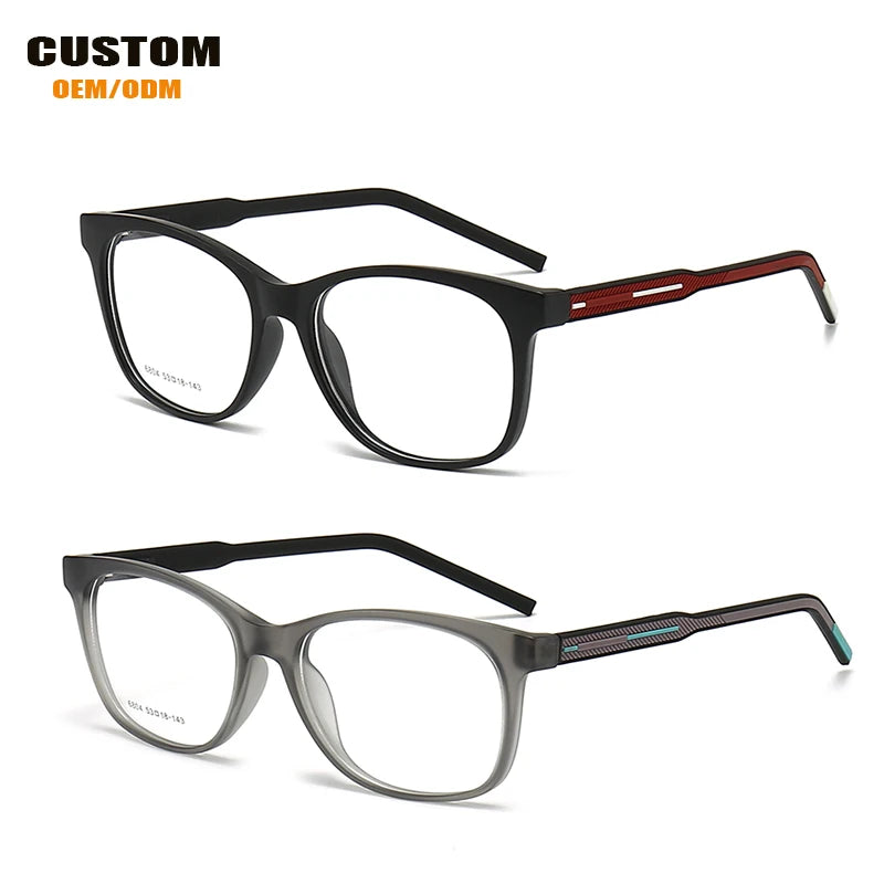Optical Frames Fashion 2026 Women Square TR90 Computer Anti Blue Light Lenses Glasses Sport Style Lightweight Elastic Glasses