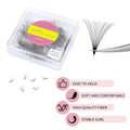Super Matte Black 20D Loose Eyelash  Fans Handmade 500 Fans Pro Curl  Loose Narrow Promade Lashes