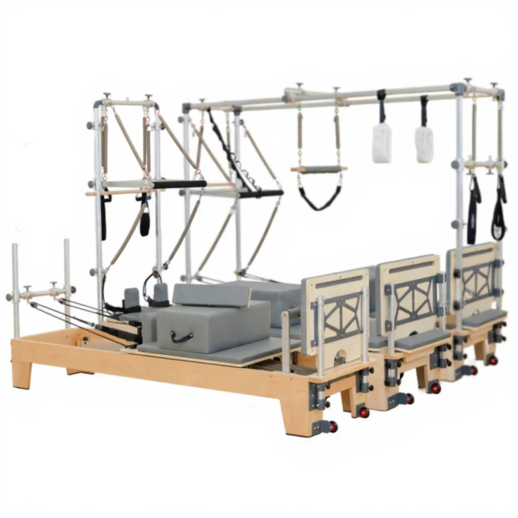 Best-Selling Aluminum Alloy Tower Frame with Full Track Pilates Reformers Wooden Body Frame Multiple Models for Yoga Studio Use