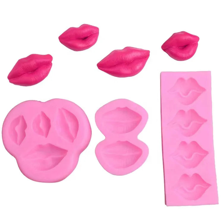 Creative Lips Shaped Fondant Silicone Mold DIY Cake Decoration Chocolate Molds