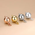 S925 Sterling Silver Pearl Clasp With Ball Pin Spring Clasp for DIY Jewelry Accessories