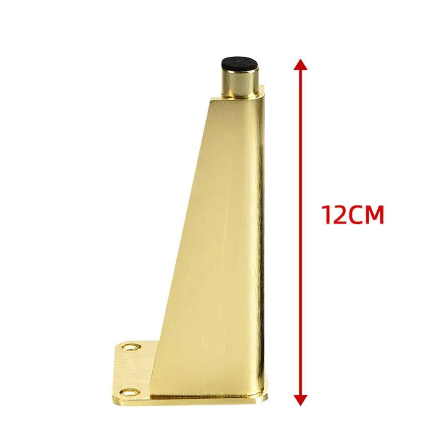 Sofa Metal Legs Furniture Replacement Leg Golden Sofa Feet Heavy Duty Triangle Cabinet Feet