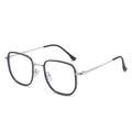 Qmoon 2023 New Latest Big Square Thin Rectangular Metal Glasses Frames Custom Made Logo Glasses Vendor