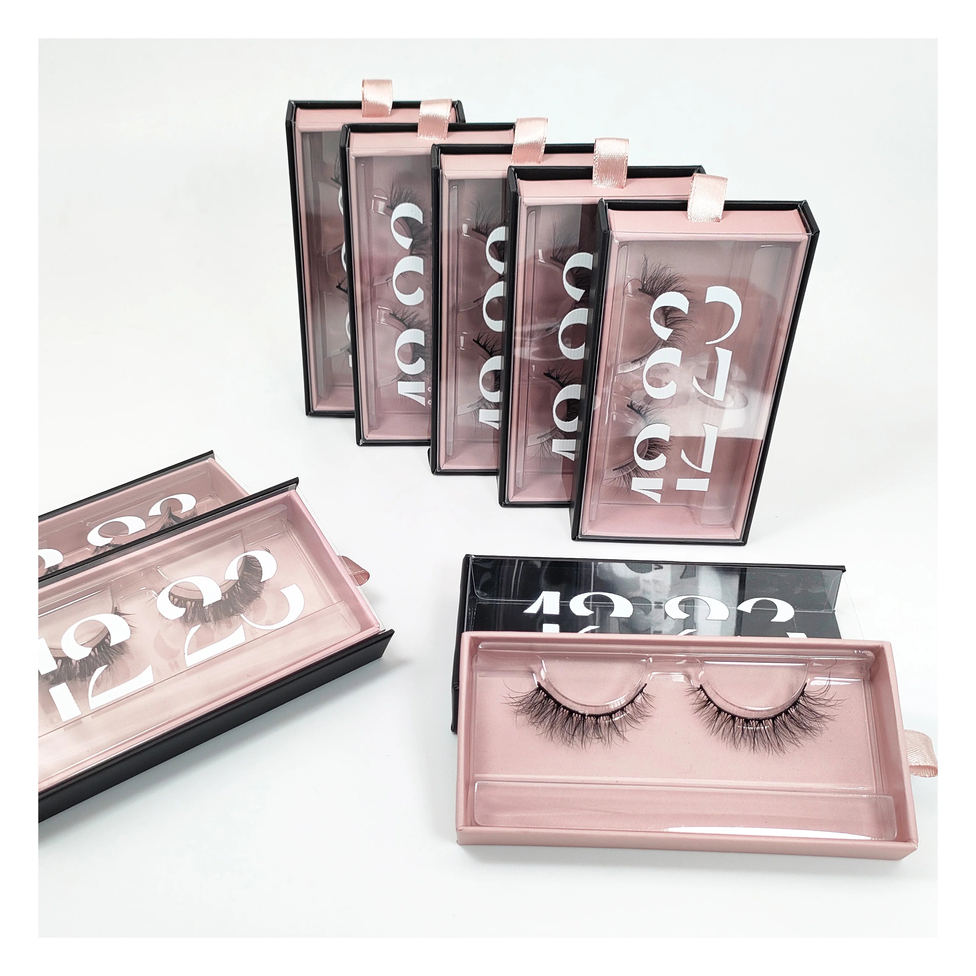 Hot Selling 5D Fluffy Eyelashes Vendor Lashes Wholesale Silk Strip Lashes False Eyelashes