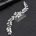 Korean Style 20cm Big Hair Comb Rhinestone Pearl Bridal Hair Pieces Alloy Wedding Accessories for Engagement Anniversary