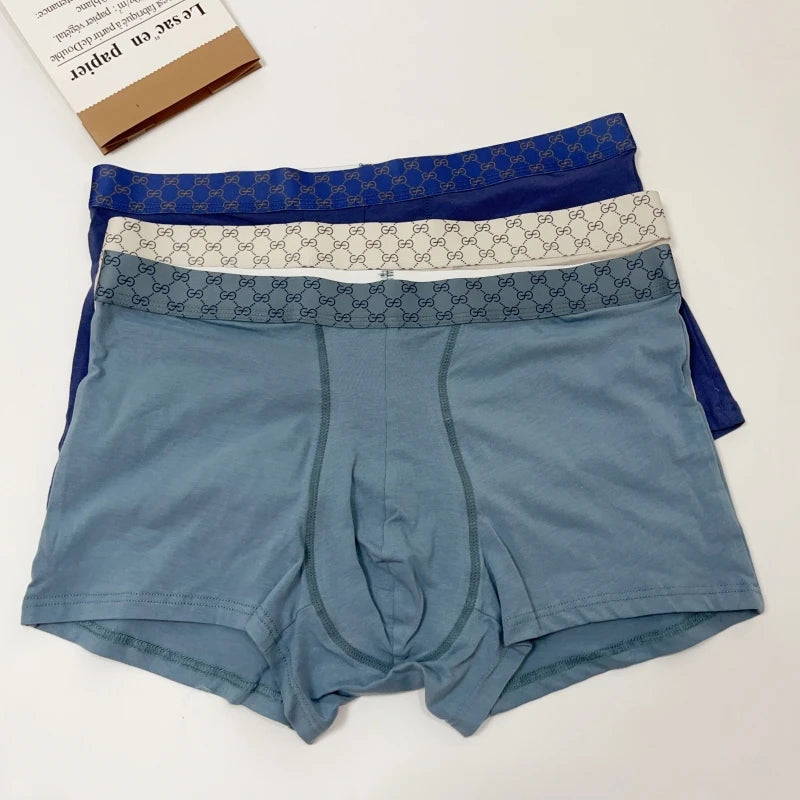 Men's Modal Underwear Men's Boxer Underwear Gradient High Elastic Belt Thread Temperature Antibacterial Crotch Trousers