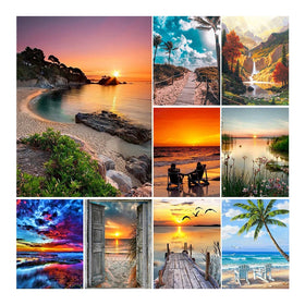 OEM ODM Modern Fashion Canvas Art 5d Custom Diamond Painting Scenery Diamond Art Painting Wholesale Diamond Painting Kits