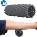 Wholesale Yoga Sport Gym Vibrating Foam Roller Long Set Orange Muscle Peanut Silicone Rubber Massage Ball Set