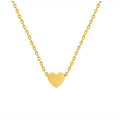 New Fashion Gold Plated Chain Necklace Jewelry Dainty Tiny Charm Women Girl Heart Shaped Choker Pendant Necklace