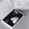 Diy Good Gift Traditional for Stainless Steel Face Stone Derma Roller Jade Skin Care Set