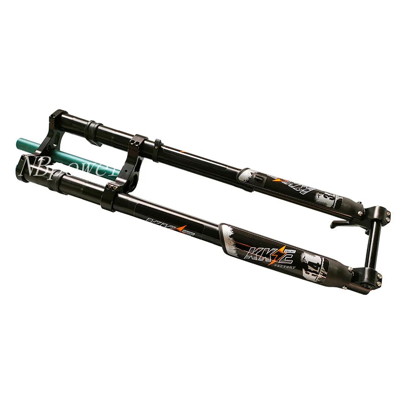 KKE Double Crown Bicycle Fork and Rear Shock for Electric Mountain Bike/Doodlebike 110*20mm or 150*20mm Front Fork