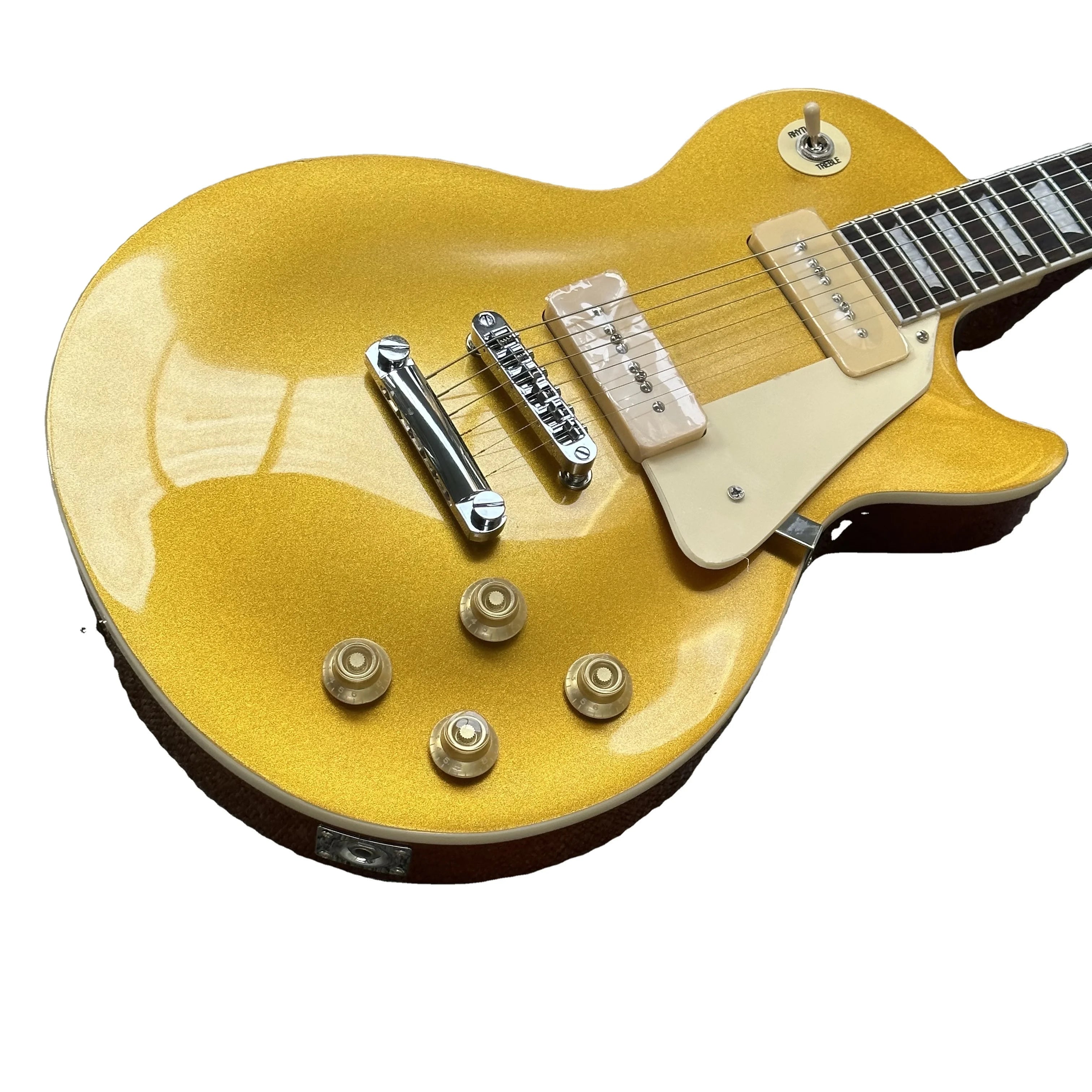 Gold Top LP OEM Mahogany Electric Guitar HH Pickups Fast Ship