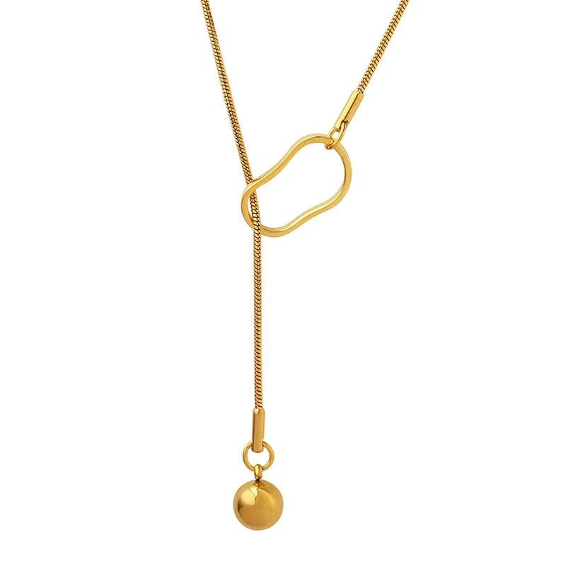 Fashion Necklace Autumn and Winter Long Sweater Chain Girl Boyfriend Simple Jewelry