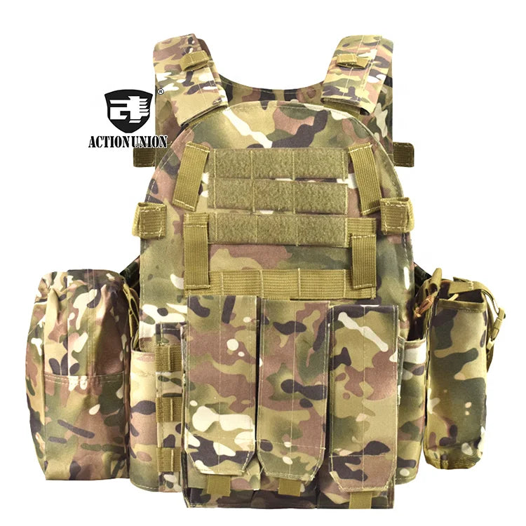 Action Union Tactical Gear Equipment Supplier Tactisch Plate Carrier 6094 Tactical Vest for CS Tactical Field Opeations Sale