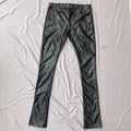DENIMGUYS Street Style Men's Blank Slim Skinny Stacked Leather Pants Men