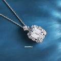 Fashion Jewelry Perfume Bottle Shaped Pendant Necklace 925 Silver 5a Zircon Jewelry Accessories Women