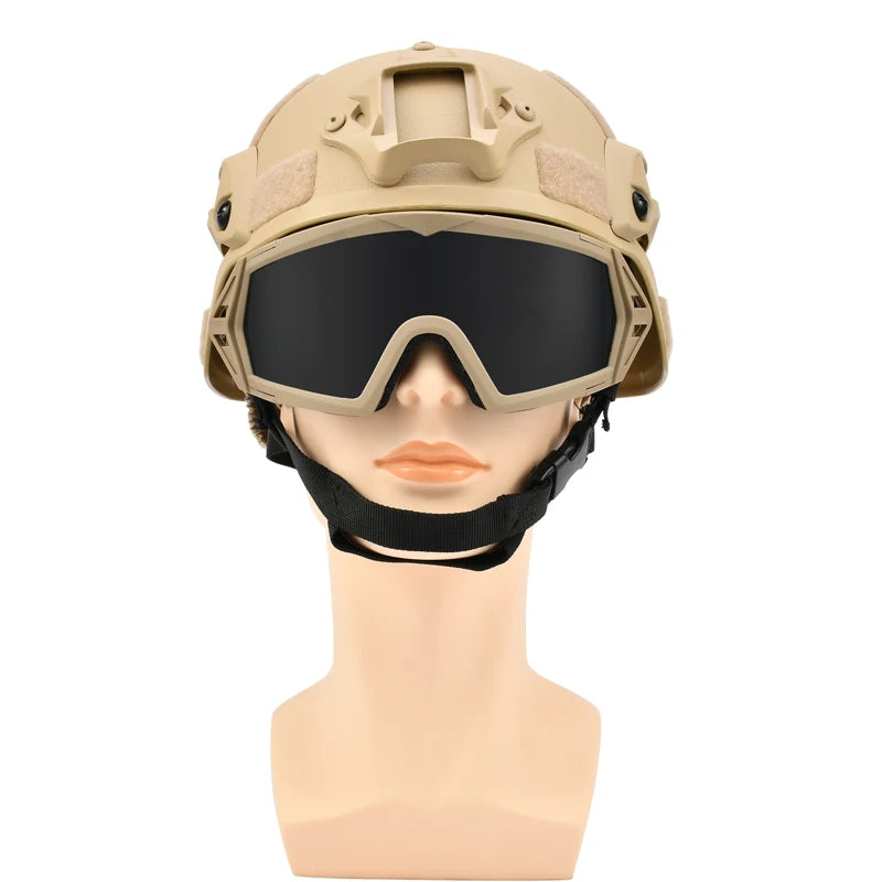 V50 MIL Standard Tactical Goggles With Interchangeable Lens Anti Fog Ballistic Glasses Shooting Goggles