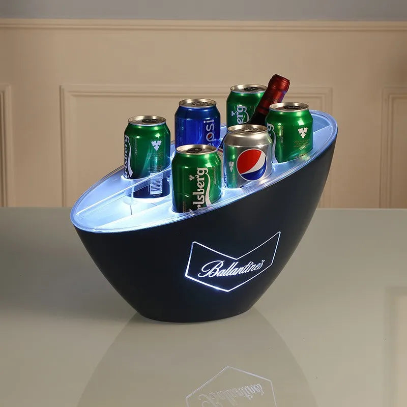 Led Light Emitting Ice Bucket Light Emitting Diode Rechargeable champagne Crown Bucket bar Nightclub Beer Kegs