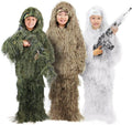 Weiteli Kids Ghillie Suit 3D Camouflage Hunting Apparel for Youth MegaBDM