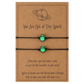 Fashion Alien Woven Adjustable Friendship Bracelets Personalized Hip Hop Charm Bracelet Jewelry