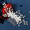 Elegant Rhinestone Pearl Crystal Bead Handmade Hairband Wedding Bridal Tiara Crown Wholesale Hair Accessories