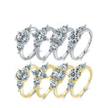 Daidan Luxury Rings Jewelry Rings 925 Silver Bling Proposal Real Sterling Wedding Zircon Gold Plated Ring