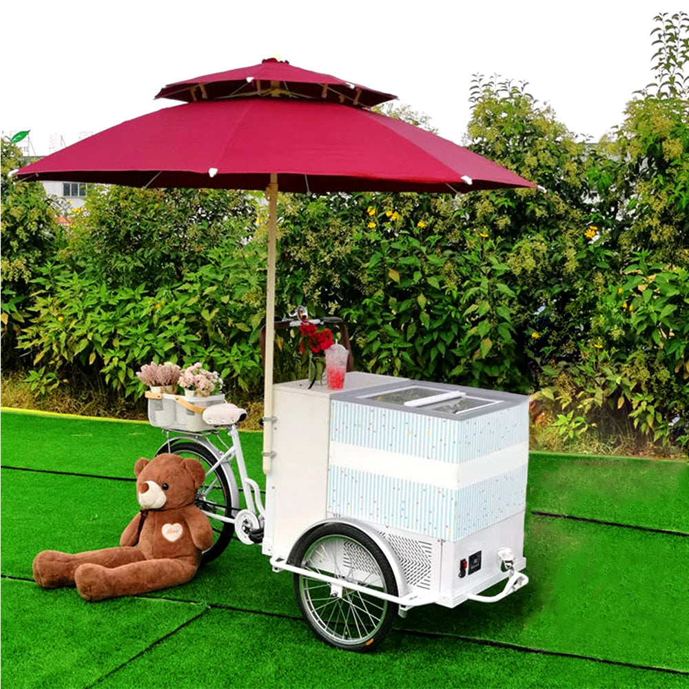 Front Freezer China Electrical Three Wheel Ice Cream Bicycle Tricycle for Sale